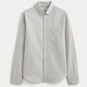 Everlane men's organic cotton oxford shirt in grey S